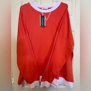 NWT-classic orange, white trim, cotton
Casual long sleeve sweatshirt super soft
